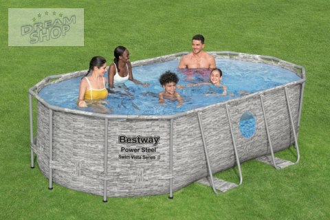 Basen Stelażowy 427 cm x 250 cm x 100 cm, Power Steel Swim Basen Stelażowy 427 cm x 250 cm x 100 cm, Power Steel Swim