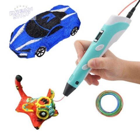 Długopis drukarka pen 3D zestaw + wkłady 109 metrów Długopis drukarka pen 3D zestaw + wkłady 109 metrów