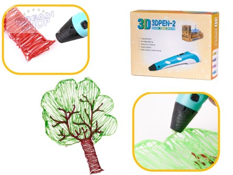 Długopis drukarka pen 3D zestaw + wkłady 109 metrów Długopis drukarka pen 3D zestaw + wkłady 109 metrów