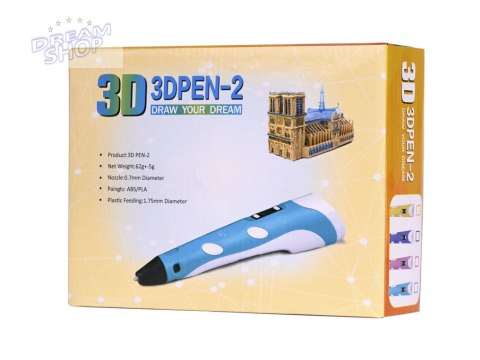 Długopis drukarka pen 3D zestaw + wkłady 109 metrów Długopis drukarka pen 3D zestaw + wkłady 109 metrów