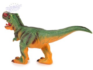 Duża Figurka Dinozaur Tyranozaur Rex Zielono- Pomarańczowy Dźwięk 60 cm Długości