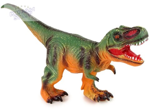 Duża Figurka Dinozaur Tyranozaur Rex Zielono- Pomarańczowy Dźwięk 60 cm Długości Duża Figurka Dinozaur Tyranozaur Rex Zielono- Pomarańczowy Dźwięk 60 cm Długości