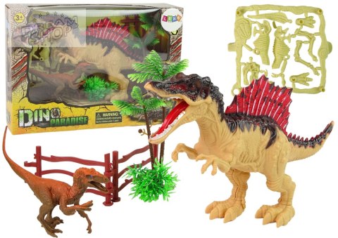 Duży Park Dinozaurów Zestaw Jurassic Kompsognat Spinozaur Szkielet