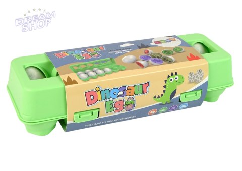 Jaja Dinozaura Edukacyjny Sorter 12 Jaj Układanka Kształty Jaja Dinozaura Edukacyjny Sorter 12 Jaj Układanka Kształty