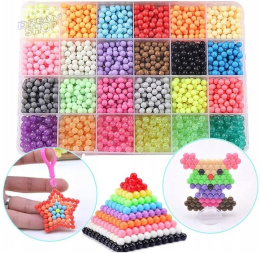 KORALIKI WODNE 2400szt AquaBeads Szablony Zestaw XXL