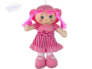 Lalka Szmacianka Przytulanka Różowa W Paski 28 cm