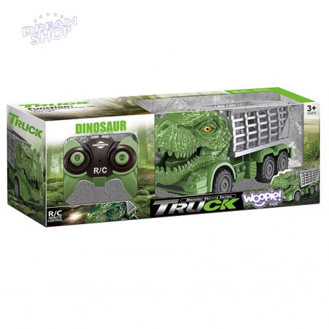WOOPIE Samochód Zdalnie Sterowany RC Dinozaur Zielony + Figurka WOOPIE Samochód Zdalnie Sterowany RC Dinozaur Zielony + Figurka