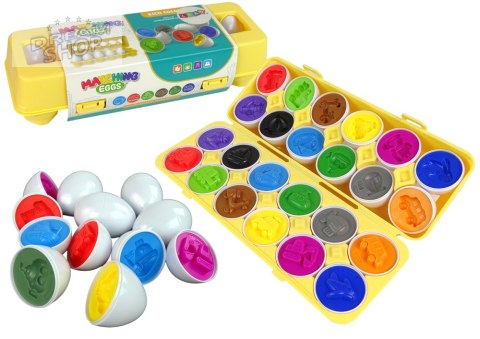 Edukacyjny Sorter 12 Jaj Pojazdy Auta Kolory Układanka Kształty Edukacyjny Sorter 12 Jaj Pojazdy Auta Kolory Układanka Kształty
