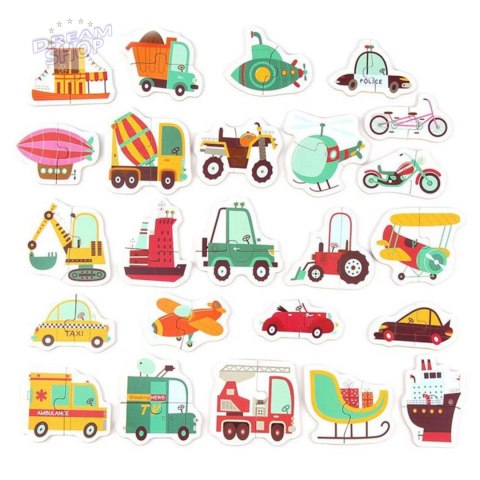 Moje pierwsze puzzle pojazdy puszka 48 szt. 1820 Moje pierwsze puzzle pojazdy puszka 48 szt. 1820
