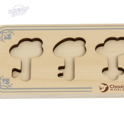 CLASSIC WORLD Drewniana Układanka Montessori Sensoryczna Klucze i Zamki do Dopasowania CLASSIC WORLD Drewniana Układanka Montessori Sensoryczna Klucze i Zamki do Dopasowania