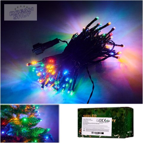 Lampki LED łańcuch świetlny 10m 100LED multikolor Lampki LED łańcuch świetlny 10m 100LED multikolor