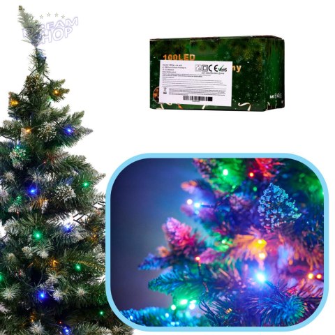 Lampki LED łańcuch świetlny 10m 100LED multikolor Lampki LED łańcuch świetlny 10m 100LED multikolor