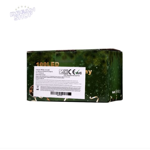 Lampki LED łańcuch świetlny 10m 100LED multikolor Lampki LED łańcuch świetlny 10m 100LED multikolor