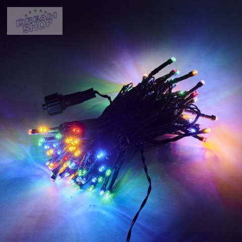 Lampki LED łańcuch świetlny 10m 100LED multikolor Lampki LED łańcuch świetlny 10m 100LED multikolor