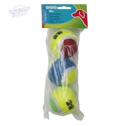 PIŁKA TENIS ZIEMNY 3SZT KOLOROWE