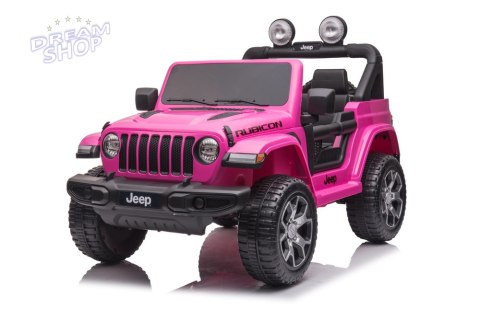 Pojazd na Akumulator Jeep Wrangler Rubicon DK-JWR555 Różowy Pojazd na Akumulator Jeep Wrangler Rubicon DK-JWR555 Różowy