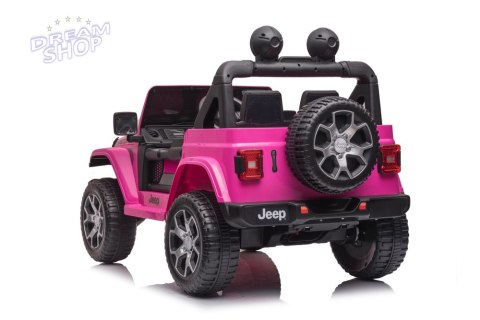 Pojazd na Akumulator Jeep Wrangler Rubicon DK-JWR555 Różowy Pojazd na Akumulator Jeep Wrangler Rubicon DK-JWR555 Różowy