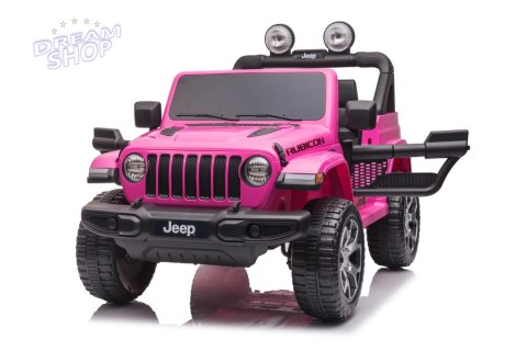 Pojazd na Akumulator Jeep Wrangler Rubicon DK-JWR555 Różowy Pojazd na Akumulator Jeep Wrangler Rubicon DK-JWR555 Różowy