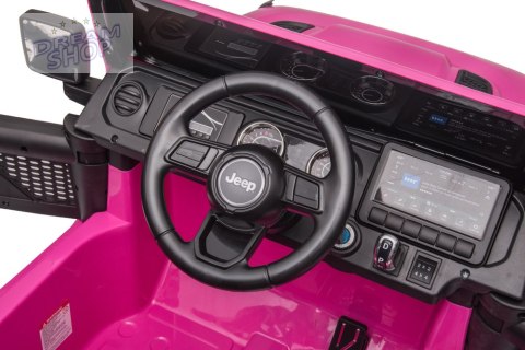 Pojazd na Akumulator Jeep Wrangler Rubicon DK-JWR555 Różowy Pojazd na Akumulator Jeep Wrangler Rubicon DK-JWR555 Różowy
