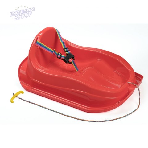 Sanki plastikowe mini bobek czerwone Sanki plastikowe mini bobek czerwone