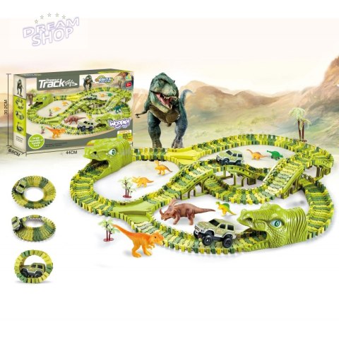 WOOPIE Tor Samochodowy XXL Dinozaury 240 el. WOOPIE Tor Samochodowy XXL Dinozaury 240 el.