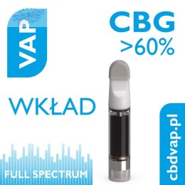 Aerozolowy wkład do aromaterapii z CBG 60% pojemność 1ml