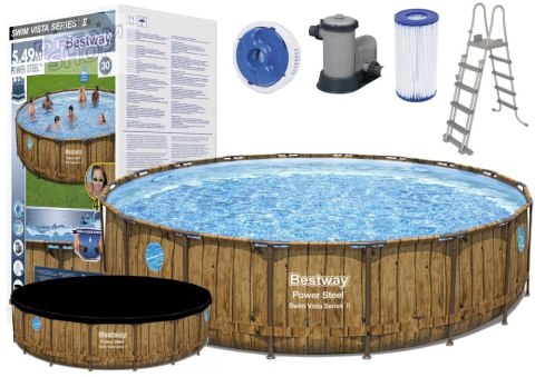 Basen Ogrodowy Stelażowy 549 x 122 cm Bestway 56977 Basen Ogrodowy Stelażowy 549 x 122 cm Bestway 56977
