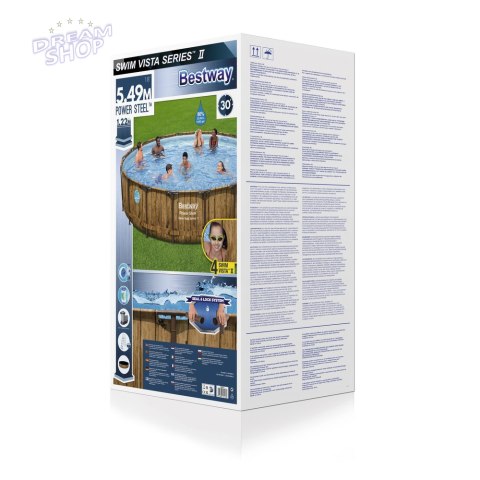 Basen Ogrodowy Stelażowy 549 x 122 cm Bestway 56977 Basen Ogrodowy Stelażowy 549 x 122 cm Bestway 56977