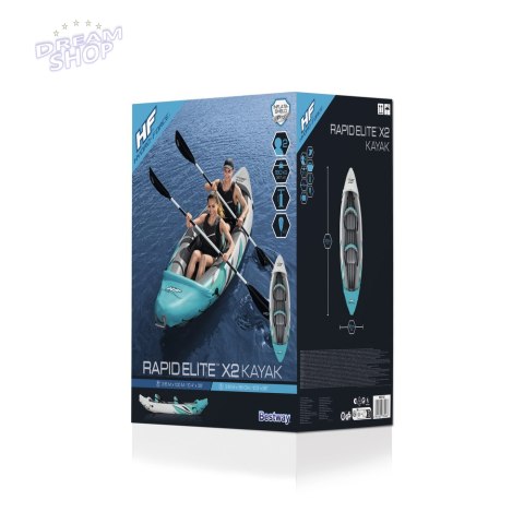 Kajak Dmuchany Dwuosobowy 312 x 98 cm Bestway 65142 Kajak Dmuchany Dwuosobowy 312 x 98 cm Bestway 65142