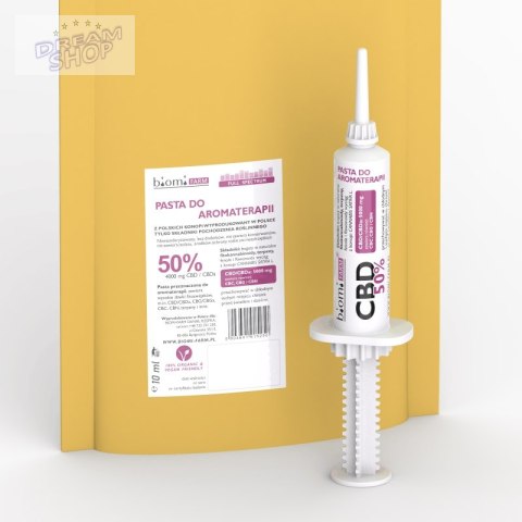 Pasta do aromaterapii CBD min.50% fitozwiązków Pasta do aromaterapii CBD min.50% fitozwiązków