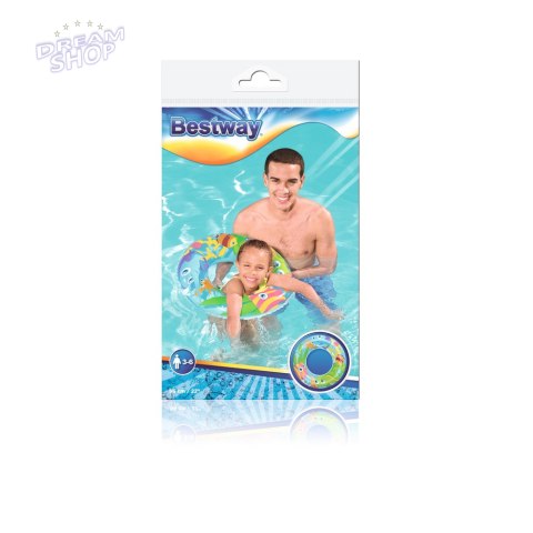 Pompowane Koło Do Pływania Dla Dzieci 56 cm Bestway 36013 Pompowane Koło Do Pływania Dla Dzieci 56 cm Bestway 36013