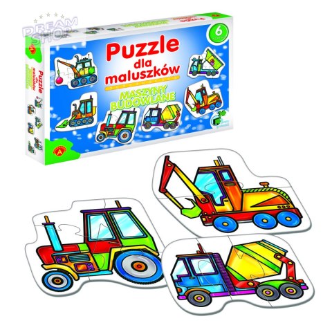 ALEXANDER Puzzle dla maluszków - maszyny budowlane