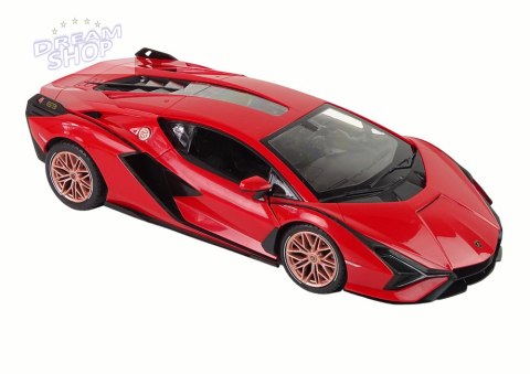 Auto R/C Lamborghini Sian FKP 37 Rastar 1:14 Czerwone Na Pilota Auto R/C Lamborghini Sian FKP 37 Rastar 1:14 Czerwone Na Pilota