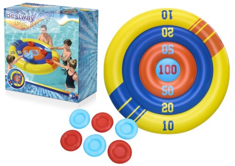Dmuchana Gra Basenowa Zręcznościowa Tarcza, Frisbee 140 cm Bestway 52566 Dmuchana Gra Basenowa Zręcznościowa Tarcza, Frisbee 140 cm Bestway 52566