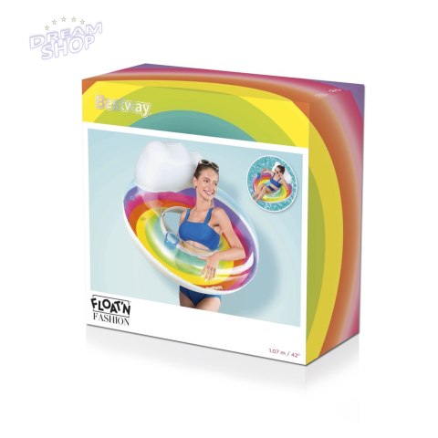Dmuchane Koło Do Pływania 107 cm Tęczowe Bestway 43647 Dmuchane Koło Do Pływania 107 cm Tęczowe Bestway 43647