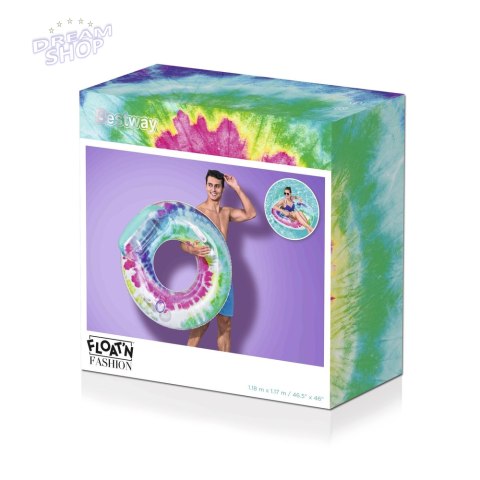 Dmuchane Koło Do Pływania Tie Dye 118 cm Bestway 43637 Dmuchane Koło Do Pływania Tie Dye 118 cm Bestway 43637