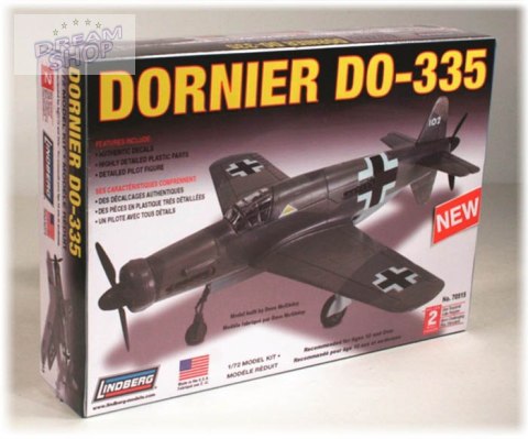 Model Plastikowy Do Sklejania Lindberg (USA) Samolot Dornier DO-335 Model Plastikowy Do Sklejania Lindberg (USA) Samolot Dornier DO-335