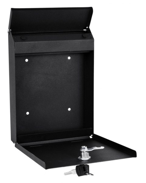 Skrzynka na listy ODVIN czarna z napisem