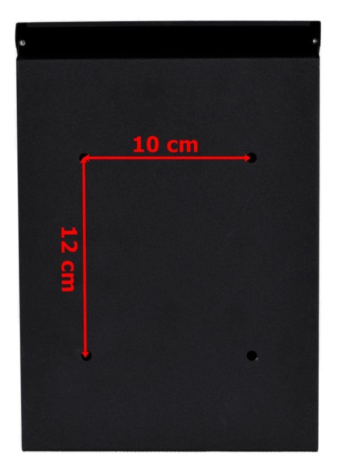 Skrzynka na listy ODVIN czarna z napisem