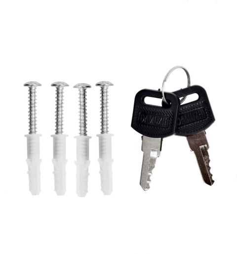 Skrzynka na listy ODVIN czarna z napisem