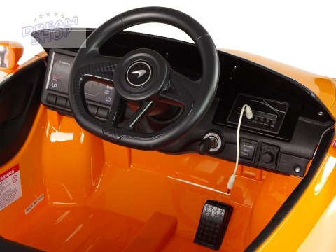 Auto Na Akumulator McLaren GT 12V Pomarańczowy Lakierowany Auto Na Akumulator McLaren GT 12V Pomarańczowy Lakierowany