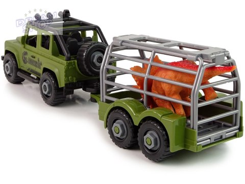 Auto Terenowe Transporter Do Rozkręcania DIY Zielony Dinozaur Auto Terenowe Transporter Do Rozkręcania DIY Zielony Dinozaur