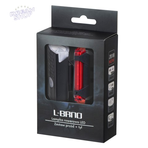 Lampka rowerowa LED zestaw tył-przód USB Lampka rowerowa LED zestaw tył-przód USB