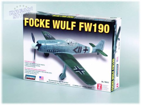 Model Plastikowy Do Sklejania Lindberg (USA) Samolot FW-190 Focke Wulf Model Plastikowy Do Sklejania Lindberg (USA) Samolot FW-190 Focke Wulf