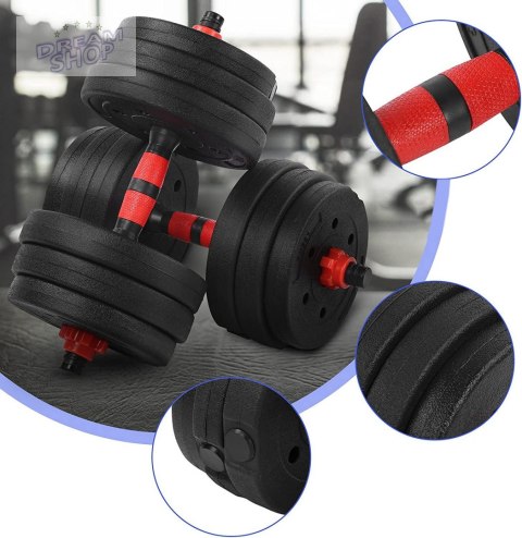 Zestaw 2 hantli ciężarki MAXIMUS 20kg Zestaw 2 hantli ciężarki MAXIMUS 20kg