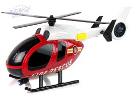 Zestaw Pojazdów Helikopter Auto Straż Pożarna Dźwięk