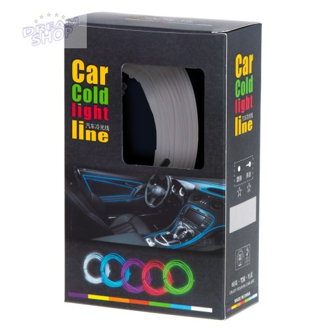 Oświetlenie ambientowe LED do samochodu / auta USB / 12V taśma 3m biała Oświetlenie ambientowe LED do samochodu / auta USB / 12V taśma 3m biała