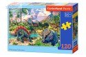 CASTORLAND Puzzle 120el. Dinosuar Volcanos - Dinozaury przy wulkanach