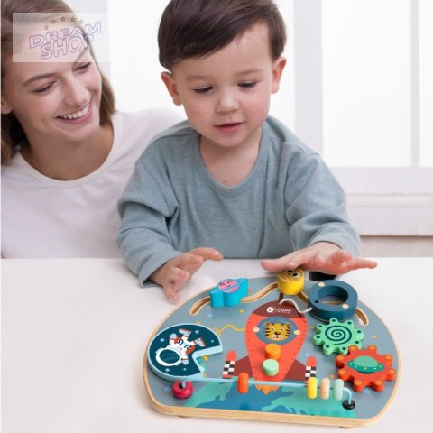 CLASSSIC WORLD Tablica Manipulacyjna Wielofunkcyjna 6w1 Rakieta