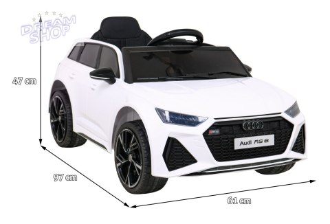 Pojazd Audi RS 6 Biały Pojazd Audi RS 6 Biały